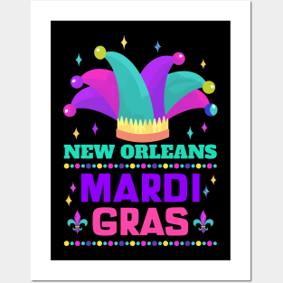 New Orleans Carnival Beads And Blings Party 2022 Mardi Gras Posters and Art